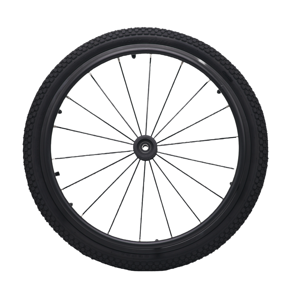 MUNIU Off-Road Sport Manual Aluminum Wheelchair Accessories 24x1.95 Iron Spoke Aluminum Hub Rear Wheel Spare Parts Model MN20-R6