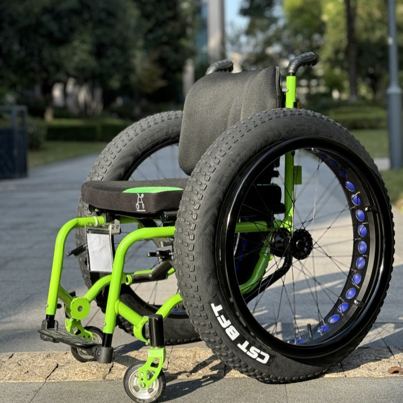 MN20-R10B MUNIU 24 Inch Wheelchair Spare Parts Rear Wheel Fat Wheel Beach Wheel for Sport Wheelchair