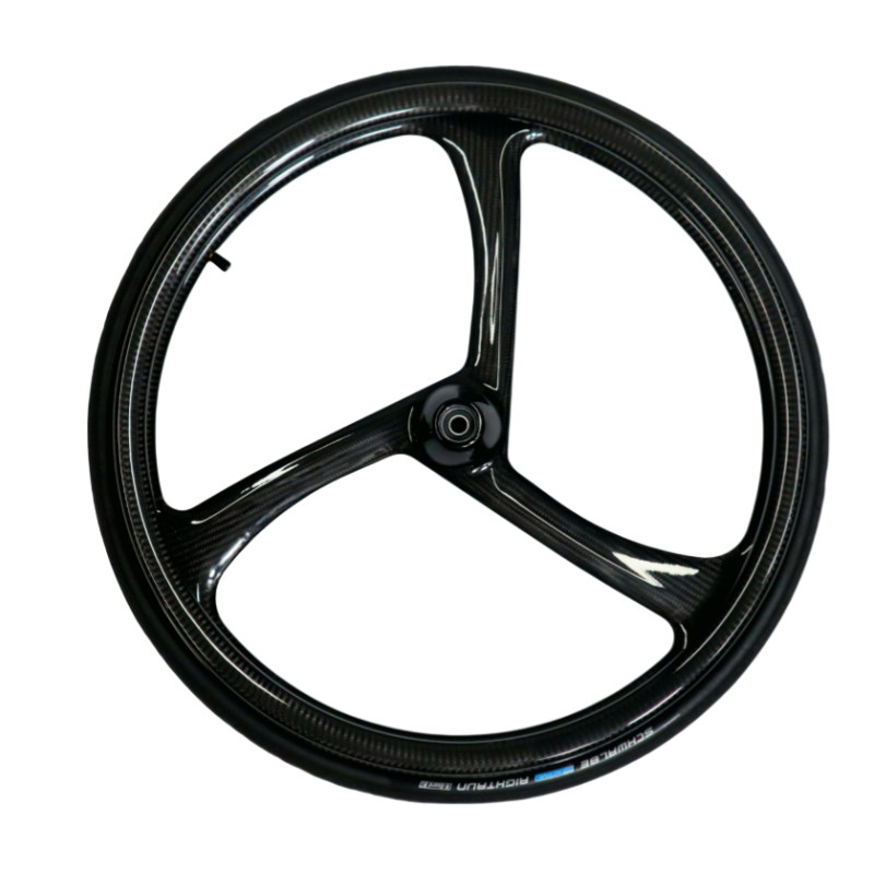 MUNIU MN20-R7C Wheelchair Parts 3 Spoke Carbon Fiber Rim 24 Inch Wheel Tyre Carton Box China