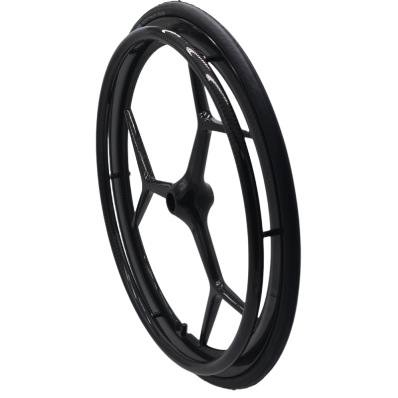 Muniu MN20-R8C 24 Inch Full Carbon Fiber Rear Wheel Wheelchair Spare Parts for Sport Wheelchair