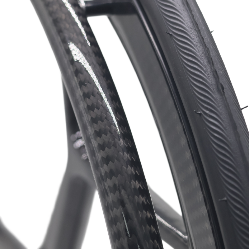 Muniu MN20-R8C 24 Inch Full Carbon Fiber Rear Wheel Wheelchair Spare Parts for Sport Wheelchair