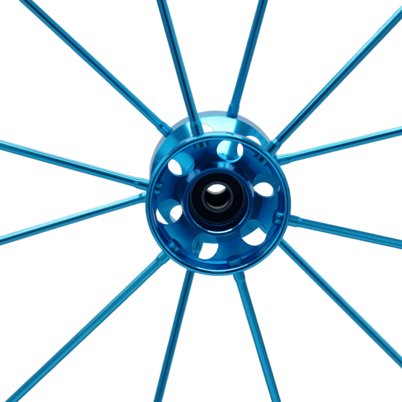 24 Inch Aluminum Spoke Rear Wheel Wheelchair Parts for Sport Wheelchair