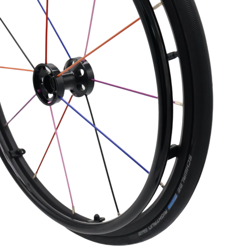 Iron Spoke 24'' 26'' Manual Wheelchair Rear Wheel Parts for Sports Wheelchair Manufacturing