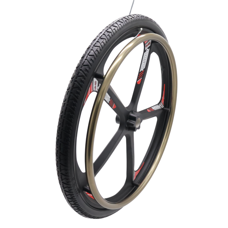 MN20-R9M 24 Inch Magnesium Alloy Rear Wheel Electric Wheelchair Spare Parts